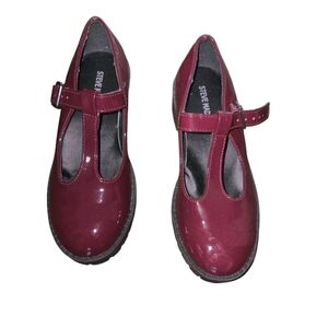 Steve Madden Kids Burgundy Patent Mary Jane Shoes – Size 1 💕